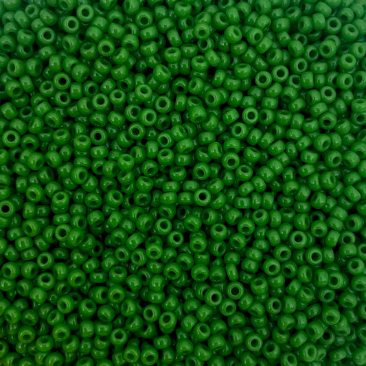 5gram Miyuki rocailles 11/0 (2mm) Opaque green - 411