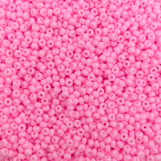 5gram Miyuki rocailles 11/0 (2mm) Opaque dyed cotton candy pink - 415