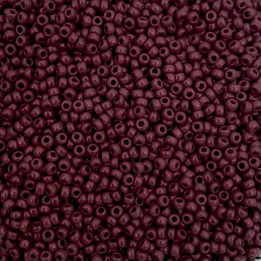 5gram Miyuki rocailles 11/0 (2mm) Opaque red brown - 419