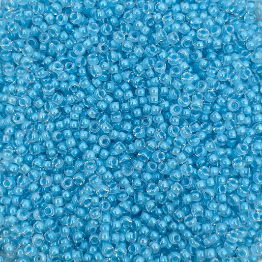 5gram Miyuki rocailles 11/0 (2mm) Luminous turquoise - 4300