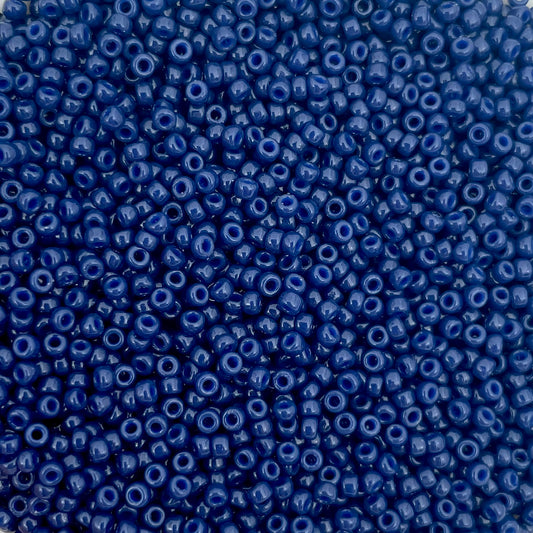 5gram Miyuki rocailles 11/0 (2mm) Duracoat opaque dyed navy blue - 4493