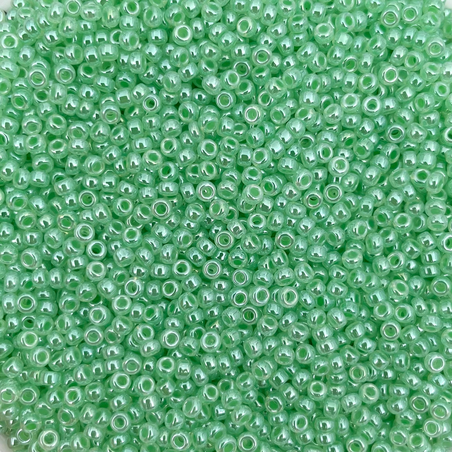 5gram Miyuki rocailles 11/0 (2mm) Ceylon mint green - 520