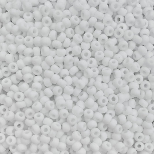 5gram Miyuki rocailles 8/0 (3mm) Opaque matte white - 402F