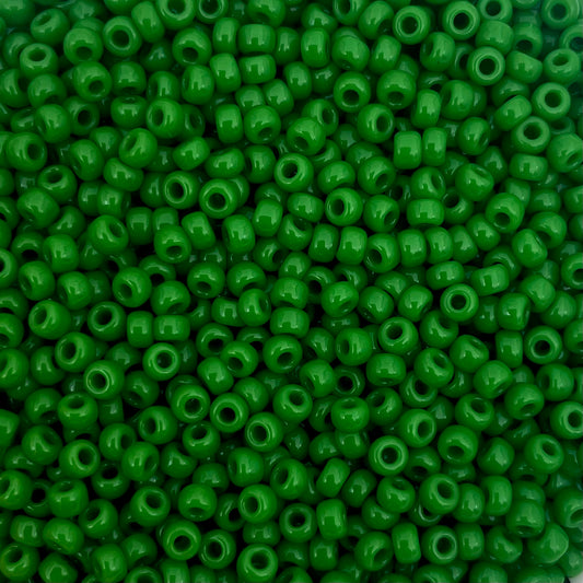 5gram Miyuki rocailles 8/0 (3mm) Opaque green - 411