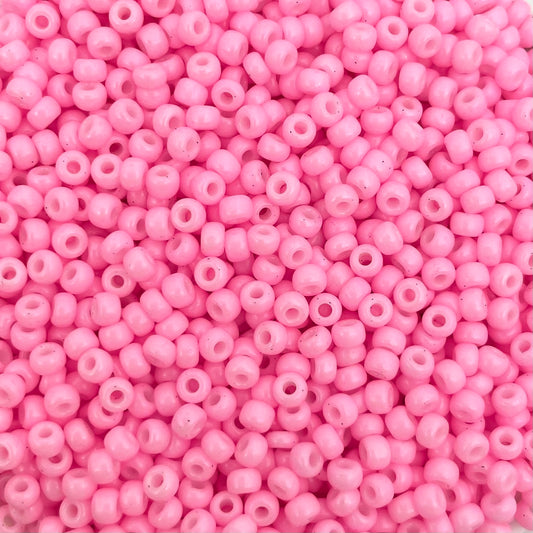 5gram Miyuki rocailles 8/0 (3mm) Opaque dyed cotton candy pink - 415
