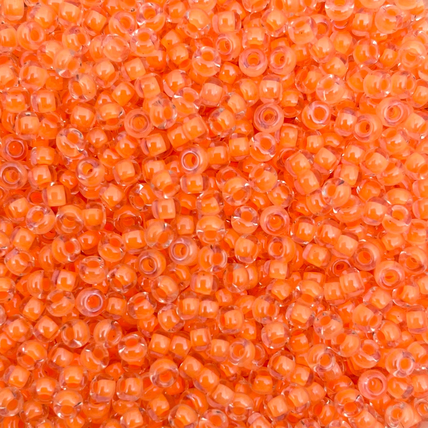 5gram Miyuki rocailles 8/0 (3mm) Luminous soft orange - 4298