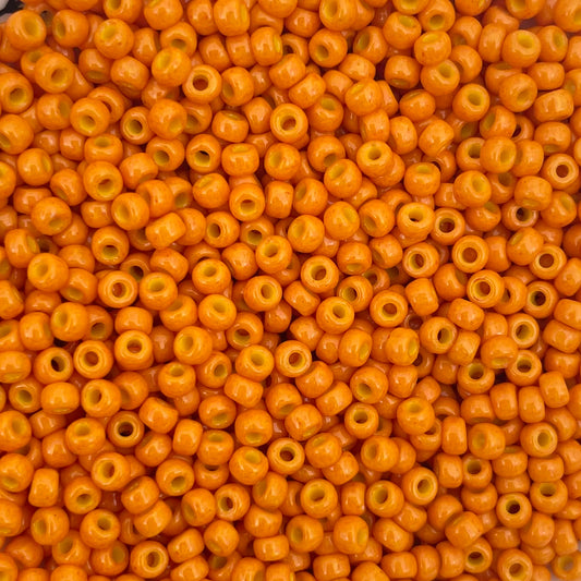 5gram Miyuki rocailles 8/0 (3mm) Duracoat opaque kumquat - 4454