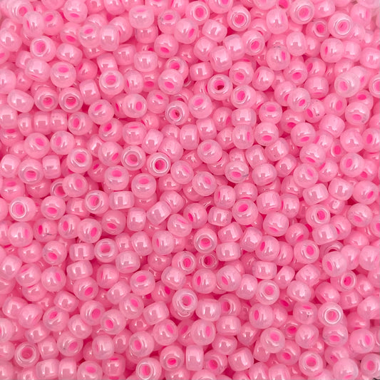 5gram Miyuki rocailles 8/0 (3mm) Ceylon soft baby pink - 518
