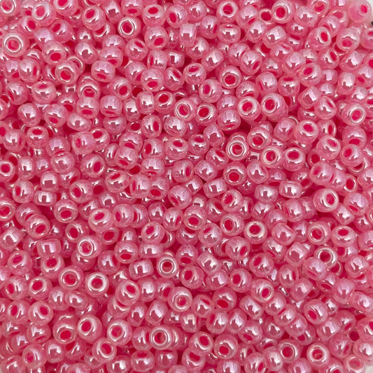 5gram Miyuki rocailles 8/0 (3mm) Ceylon carnation pink - 535