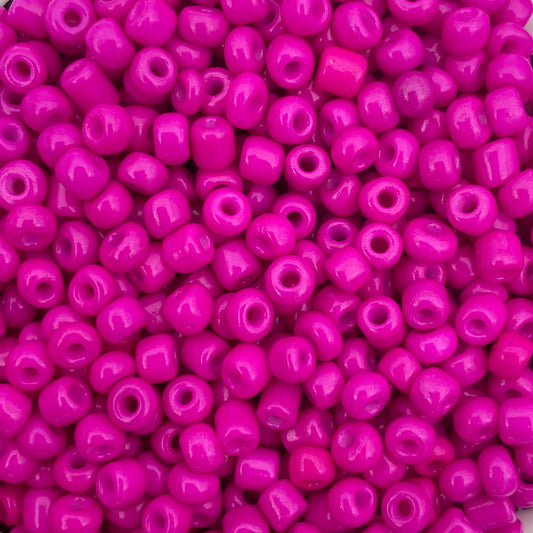 7gram Rocailles kralen magenta roze - 4mm