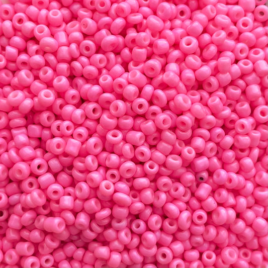 7gram Rocailles kraal bubble gum roze - 2mm