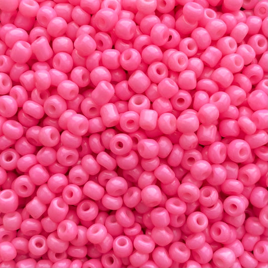 7gram Rocailles kraal bubble gum roze - 3mm