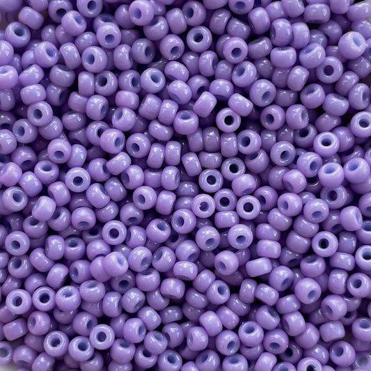 5gram Miyuki Rocailles 8/0 (3mm) Duracoat opaque crocus purple - 8-4486