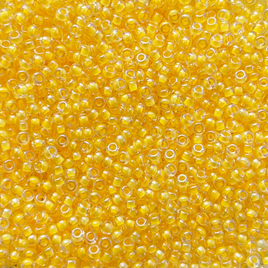 5gram Miyuki Rocailles 11/0 (2mm) Luminous yellow orange - 11-1121