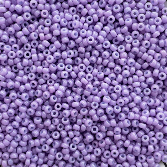 5gram Miyuki Rocailles 11/0 (2mm) Duracoat opaque crocus purple - 11-4486