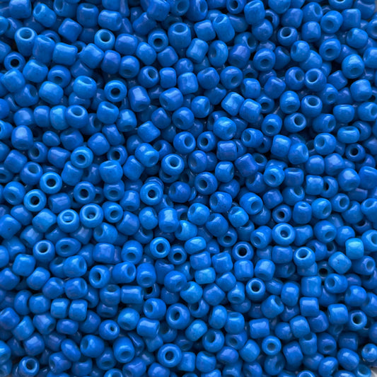 7gram Rocailles kraal donker blauw - 2mm