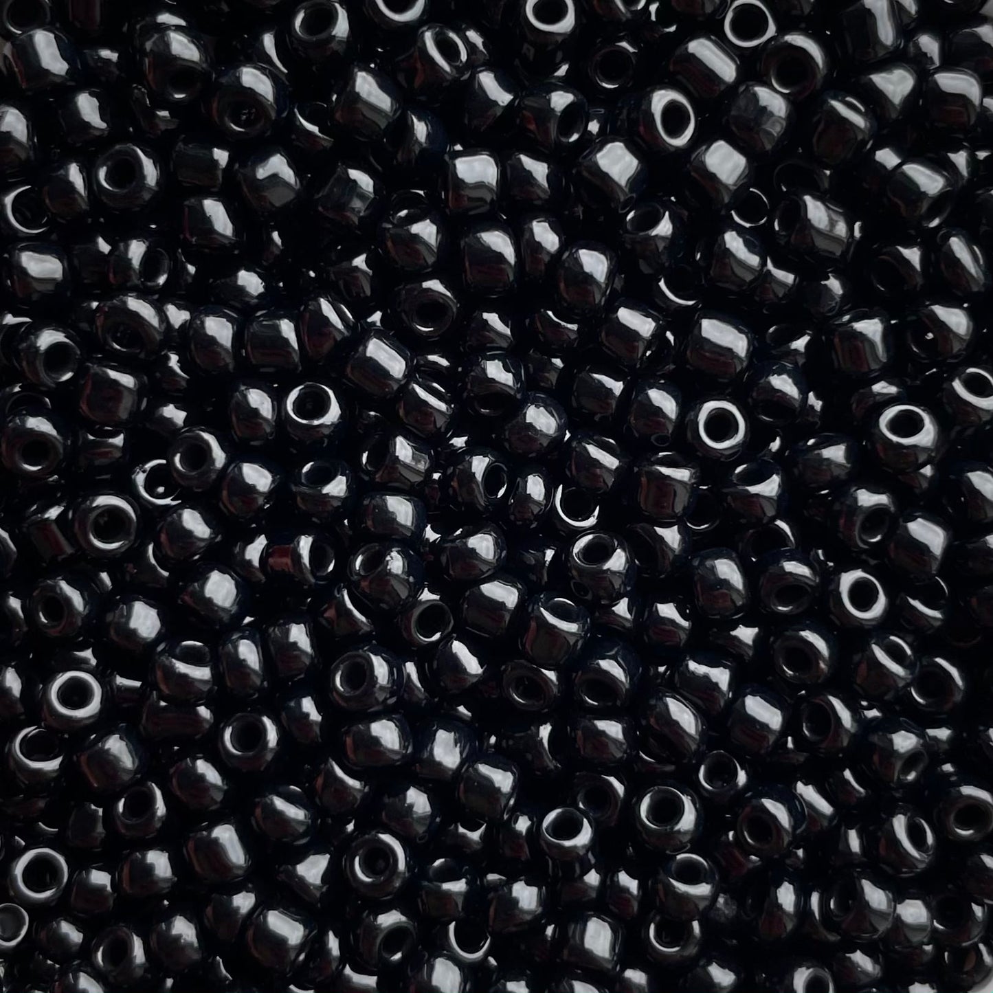 7gram Rocailles kraal zwart - 3mm