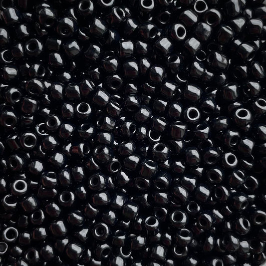 7gram Rocailles kraal zwart - 3mm