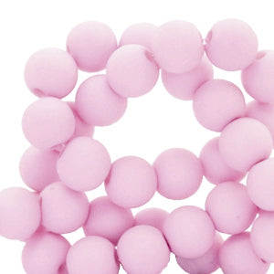 100 stuks acryl kralen paars roze - 4mm