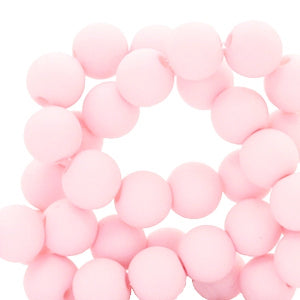 100 stuks acryl kralen licht roze - 4mm